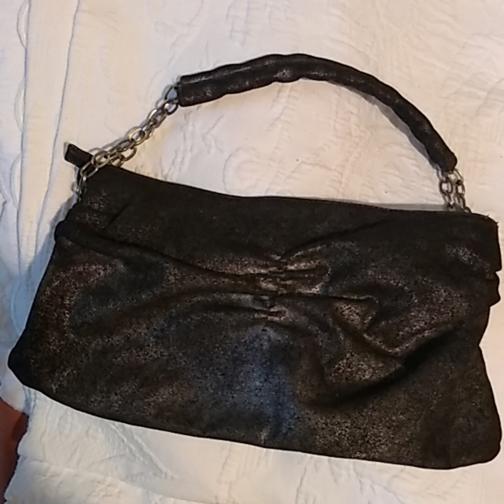Old Navy Black Pewter Color Purse